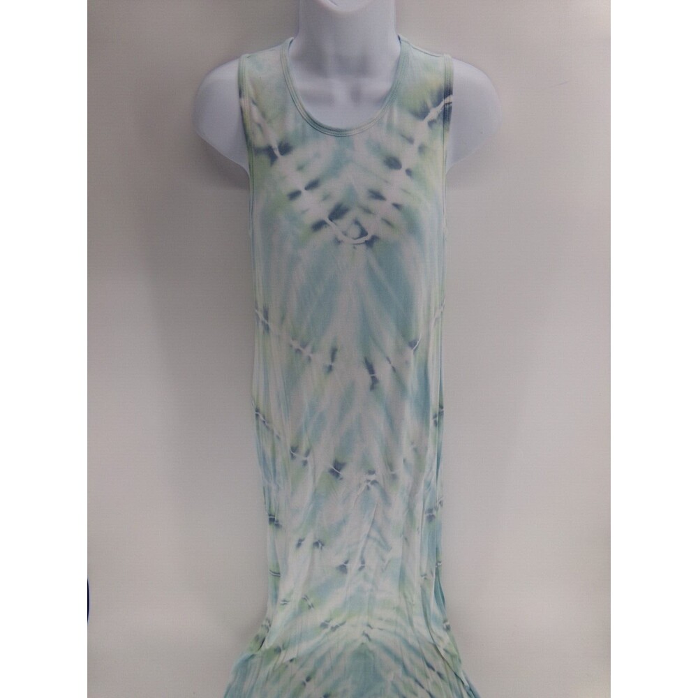 Fsl Apparel Jersey blue Tie Dye Maxi Dress for Women Size SMALL
